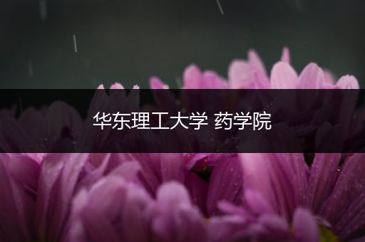 华东理工大学 药学院