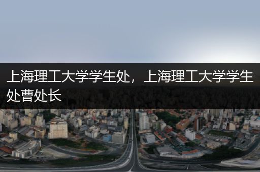上海理工大学学生处，上海理工大学学生处曹处长