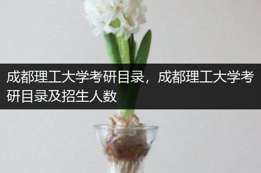 成都理工大学考研目录，成都理工大学考研目录及招生人数