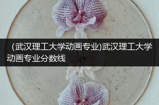 （武汉理工大学动画专业)武汉理工大学动画专业分数线