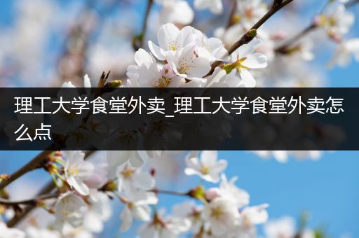 理工大学食堂外卖_理工大学食堂外卖怎么点