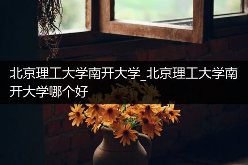 北京理工大学南开大学_北京理工大学南开大学哪个好