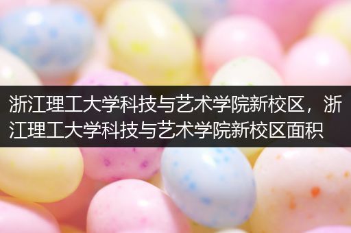 浙江理工大学科技与艺术学院新校区，浙江理工大学科技与艺术学院新校区面积