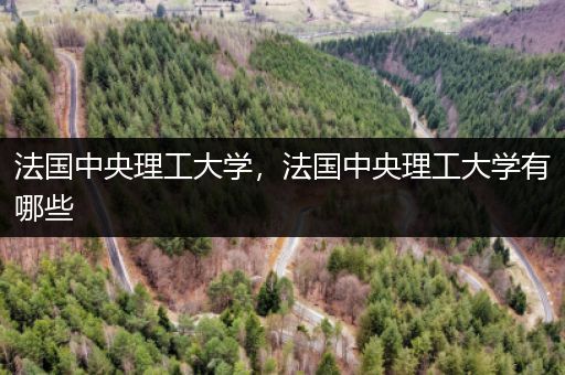 法国中央理工大学，法国中央理工大学有哪些