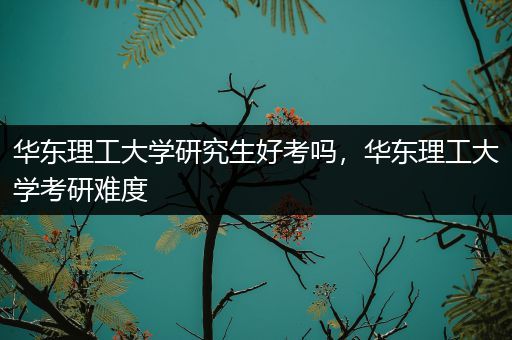 华东理工大学研究生好考吗，华东理工大学考研难度