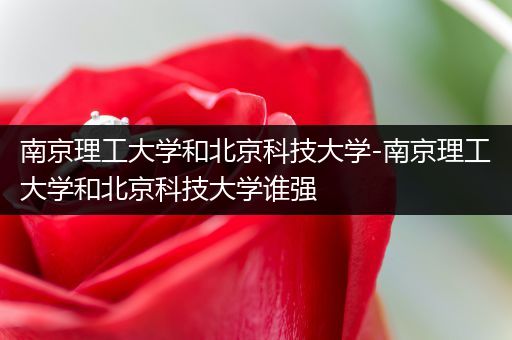 南京理工大学和北京科技大学-南京理工大学和北京科技大学谁强