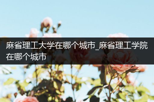 麻省理工大学在哪个城市_麻省理工学院在哪个城市