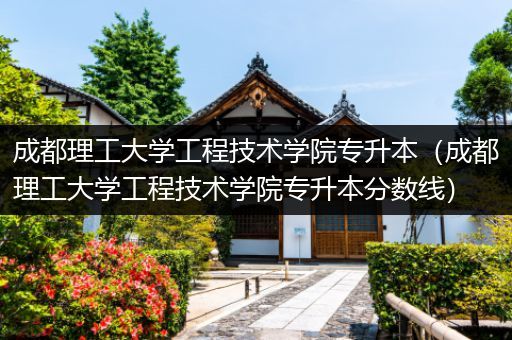 成都理工大学工程技术学院专升本（成都理工大学工程技术学院专升本分数线）