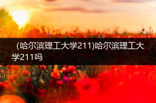 （哈尔滨理工大学211)哈尔滨理工大学211吗