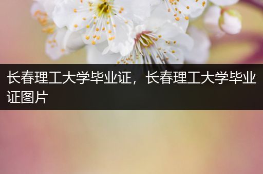 长春理工大学毕业证，长春理工大学毕业证图片