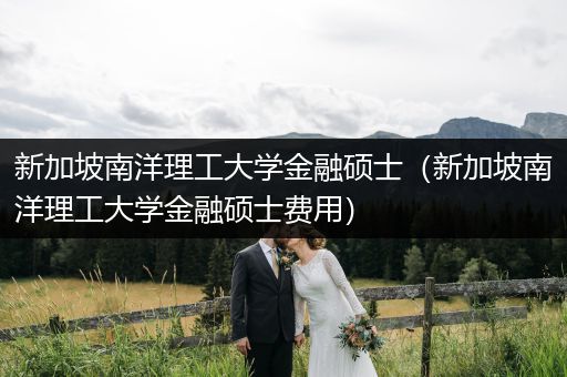 新加坡南洋理工大学金融硕士（新加坡南洋理工大学金融硕士费用）