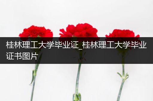 桂林理工大学毕业证_桂林理工大学毕业证书图片