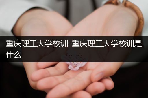 重庆理工大学校训-重庆理工大学校训是什么