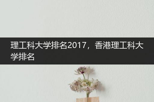理工科大学排名2017，香港理工科大学排名