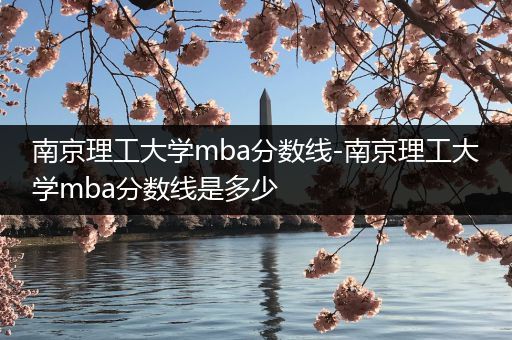 南京理工大学mba分数线-南京理工大学mba分数线是多少