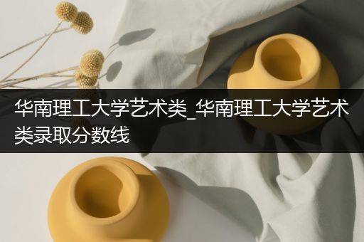 华南理工大学艺术类_华南理工大学艺术类录取分数线