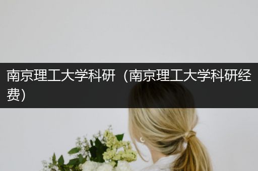 南京理工大学科研（南京理工大学科研经费）