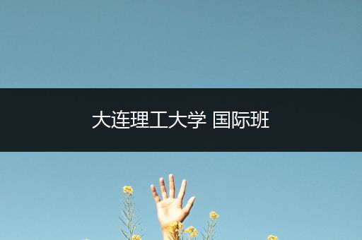 大连理工大学 国际班