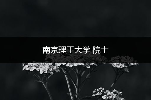 南京理工大学 院士