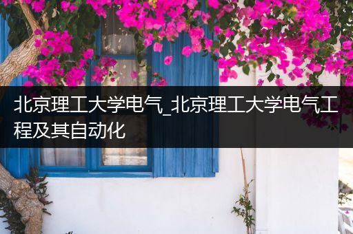 北京理工大学电气_北京理工大学电气工程及其自动化