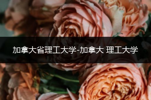 加拿大省理工大学-加拿大 理工大学