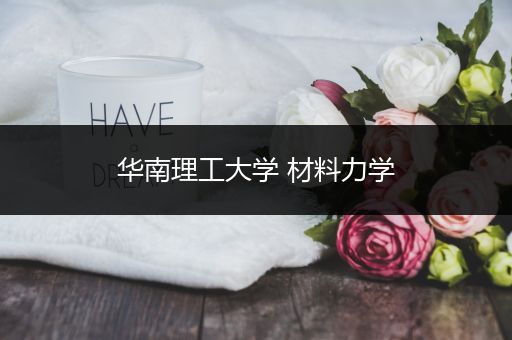 华南理工大学 材料力学