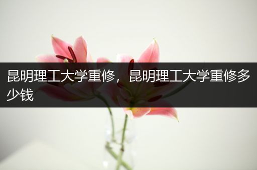 昆明理工大学重修，昆明理工大学重修多少钱