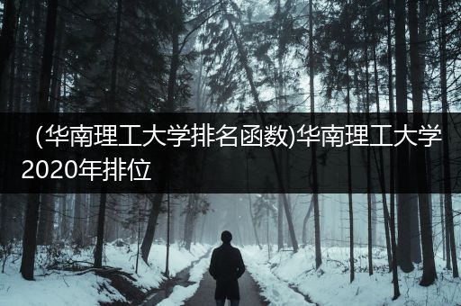 （华南理工大学排名函数)华南理工大学2020年排位