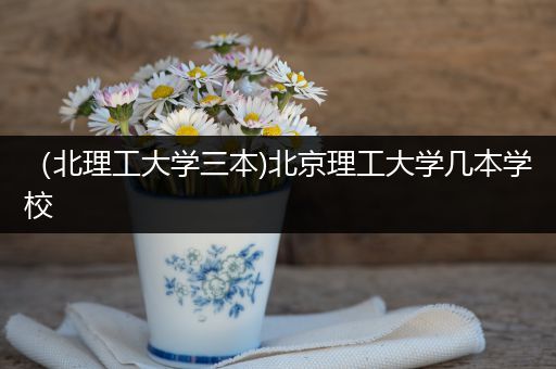 （北理工大学三本)北京理工大学几本学校