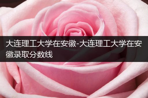 大连理工大学在安徽-大连理工大学在安徽录取分数线