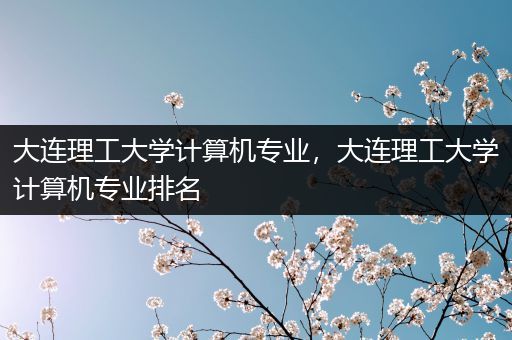 大连理工大学计算机专业，大连理工大学计算机专业排名