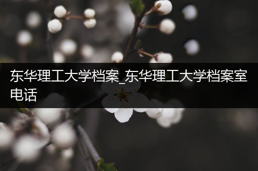 东华理工大学档案_东华理工大学档案室电话
