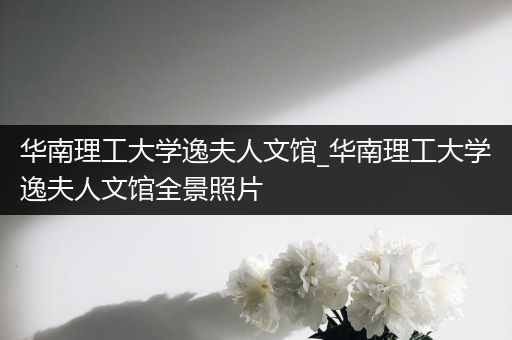 华南理工大学逸夫人文馆_华南理工大学逸夫人文馆全景照片